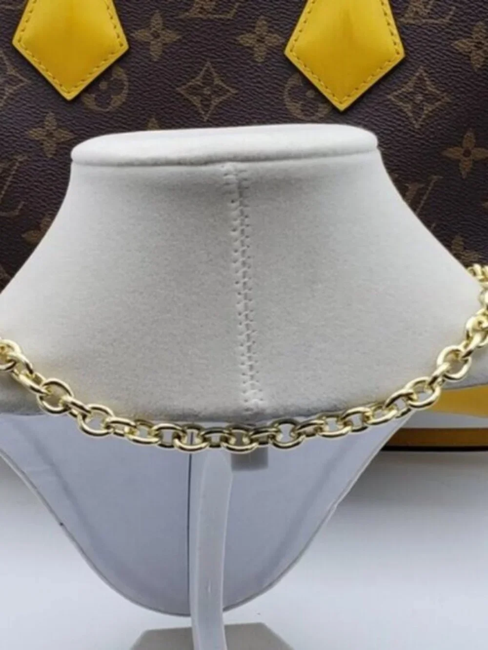 Authentic Louis Vuitton Gold Padlock w/unbranded 16k Gold Plated Stainless Steel